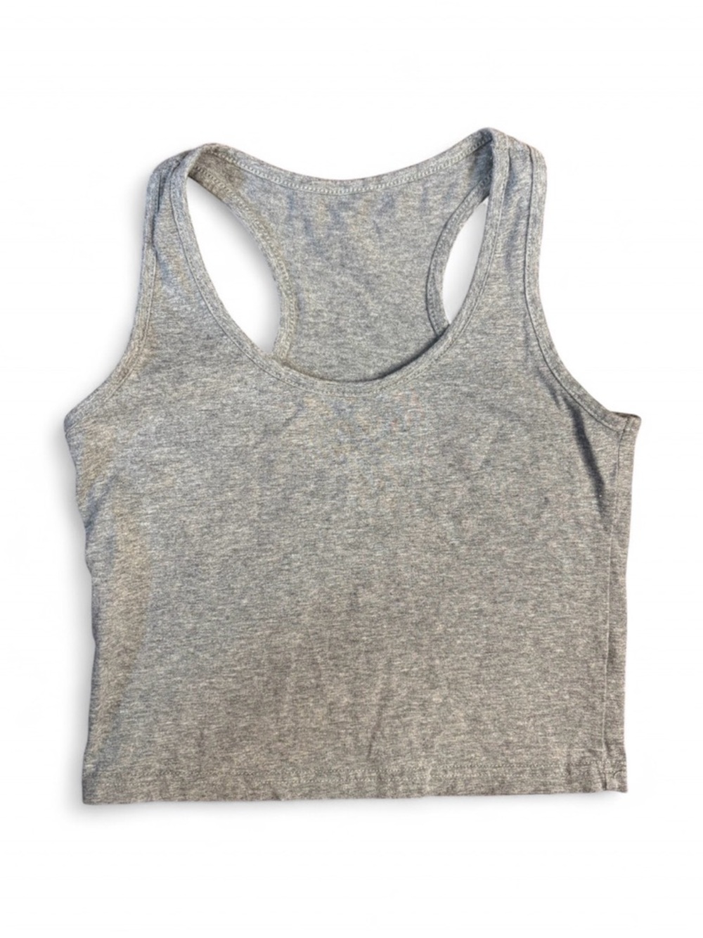 Women’s small Gray Racerback Crop Tank Top